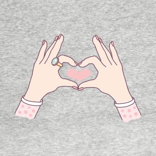 Hands Heart Shape T-Shirt